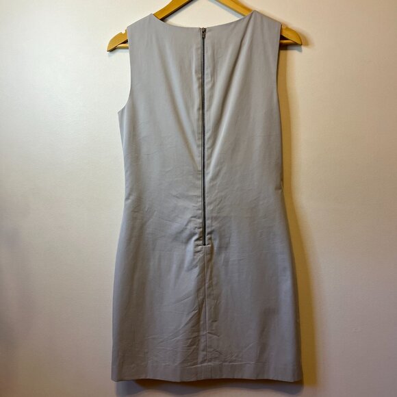 Theory Light Grey Sleeveless Dress with Pockets - Picture 6 of 7